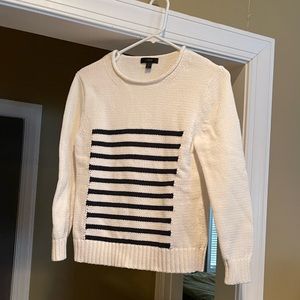 J. Crew - Striped Roll Neck Sweater